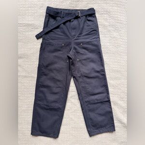 SACAI X CARHARTT WIP
Washed Cotton Canvas Duck Pants — Black